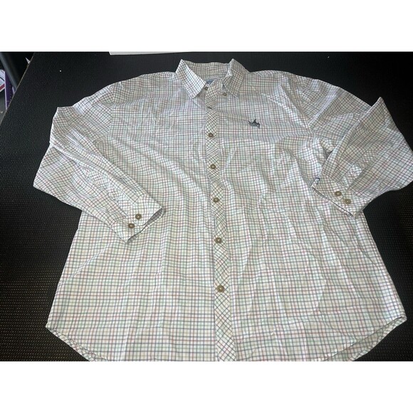 Guy Harvey Other - AFTCO Guy Harvey Shirt Mens 2XL Multicolor Plaid Long Sleeve Button‎ Down Shirt